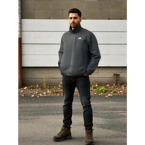 The North Face Men's Black White Logo Jacket Size XXL Gorpcore Outdoor Versatile